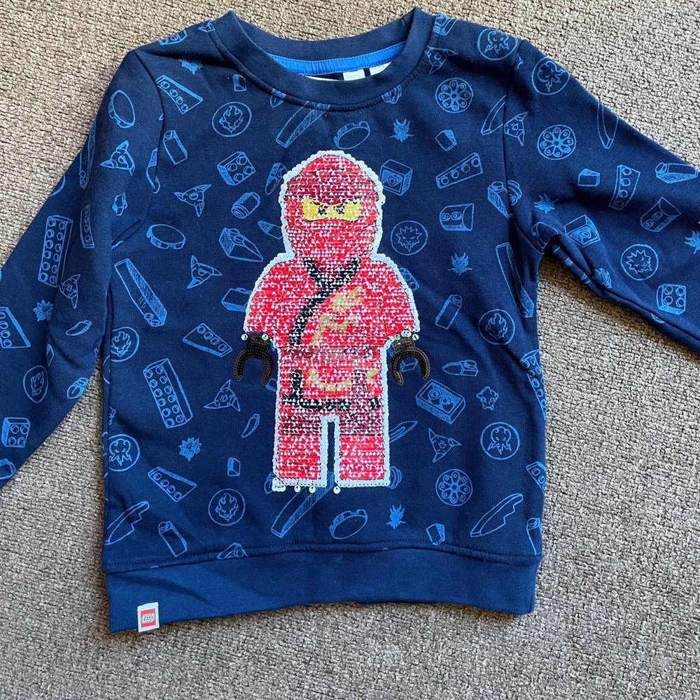 Lego NinjaGo sequin sweatshirt
